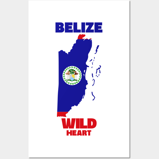 Belize Wall Art by Tip Top Tee's